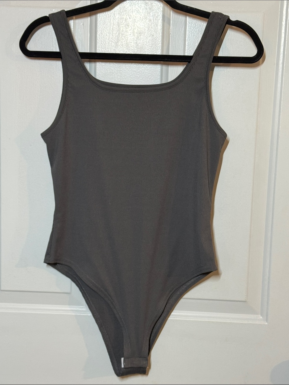 Classic Ribbed One-Piece bodysuit set - Gray, cream, brown & black